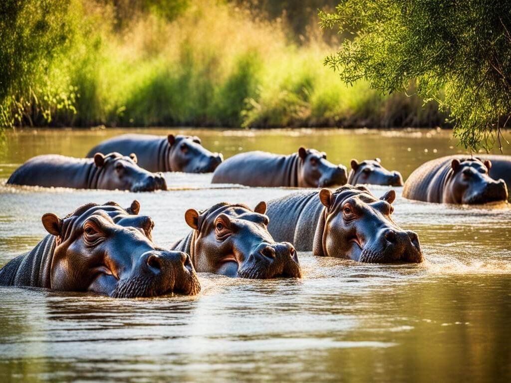 Hipopótamos: Majestosos e Perigosos na África