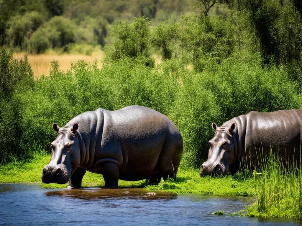 Hipopótamos: Majestosos e Perigosos na África