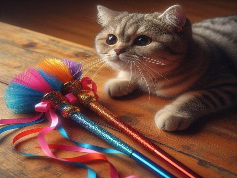 Varinhas com Fitas para seu Gato