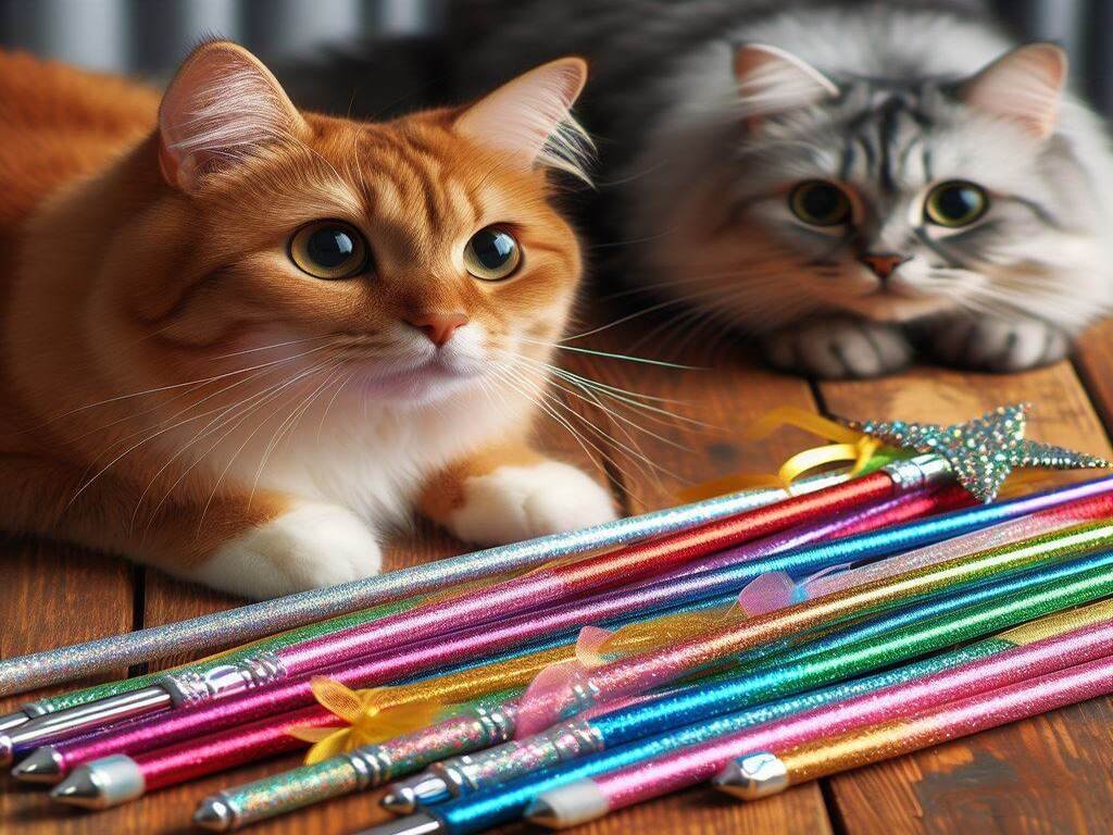 Varinhas com Fitas para seu Gato