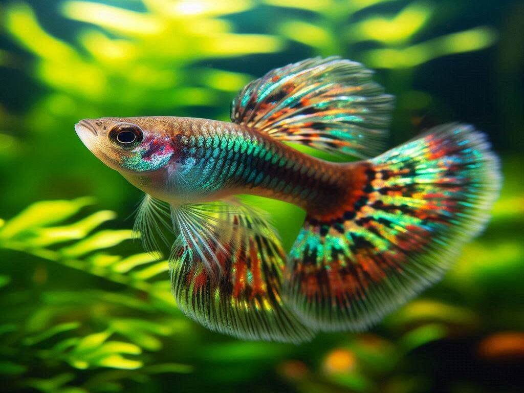 Peixe Guppy: Com suas cores vibrantes
