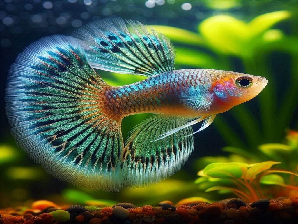 Peixe Guppy: Com suas cores vibrantes