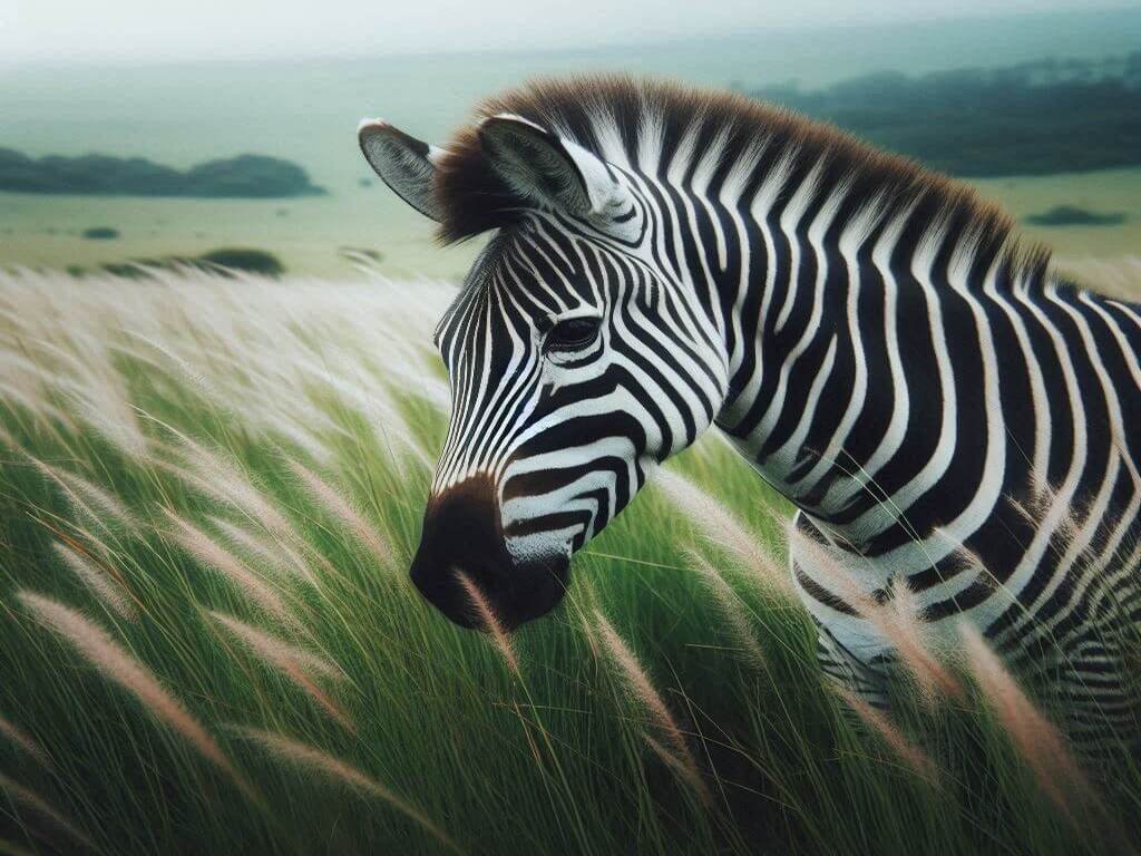 Zebra e sua Vida Selvagem nas Savanas da África